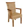 Esszimmerstuhl Rattanstuhl mit Armlehnen tabacco Perth Korbstuhl Rattan Sessel