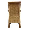 Esszimmerstuhl Rattanstuhl mit Armlehnen tabacco Perth Korbstuhl Rattan Sessel