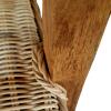 Esszimmerstuhl Rattanstuhl mit Armlehnen tabacco Perth Korbstuhl Rattan Sessel