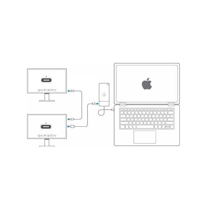 Dell K20A WD19TB Dockingstation für MacBook Pro, MacBook Air mit USB-C Anschluss