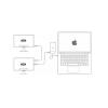 Dell K20A WD19TB Dockingstation für MacBook Pro, MacBook Air mit USB-C Anschluss