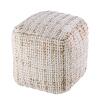 Sitzpouf Jute Sitzhocker rund Deko Hocker natur Sitzpouf Fußhocker