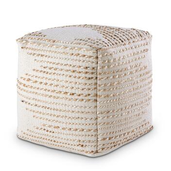 Sitzhocker Jute 45x45x45cm Sitzpouf Deko Hocker natur...