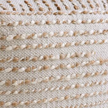 Sitzhocker Jute 45x45x45cm Sitzpouf Deko Hocker natur Jutehocker Bodenkissen