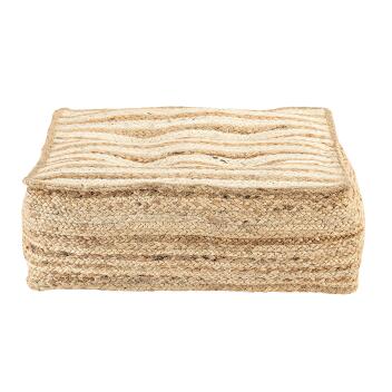 Bodenkissen Jute 50x50cm Sitzkissen quadratisch...