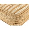 Bodenkissen Jute 50x50cm Sitzkissen quadratisch Loungekissen natur Fußkissen