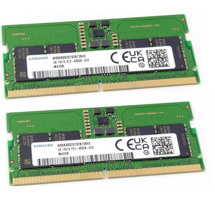 Samsung 16Gb 2x 8GB Ram DDR5 RAM 4800MHz PC5-38400 260-pol.M425R1GB4BB0-CQK0L