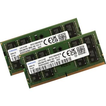 Samsung 64Gb 2x 32GB DDR5 5600MHz RAM PC5-44800 SODIMM...
