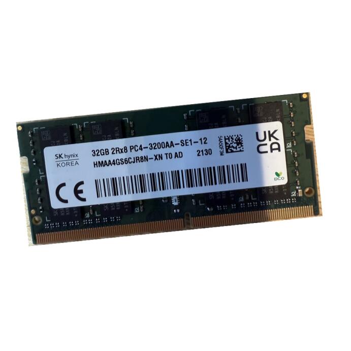 SK Hynix 32GB SODIMM DDR4 3200 PC4 1Rx16 HMAA4GS6CJR8N-XN Laptop RAM Speicher