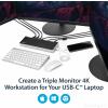 StarTech 4K USB-C Dock, UHD 4K Mac & Windows, Dockingstation DK30CH2DEPUE