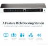 StarTech 4K USB-C Dock, UHD 4K Mac & Windows, Dockingstation DK30CH2DEPUE